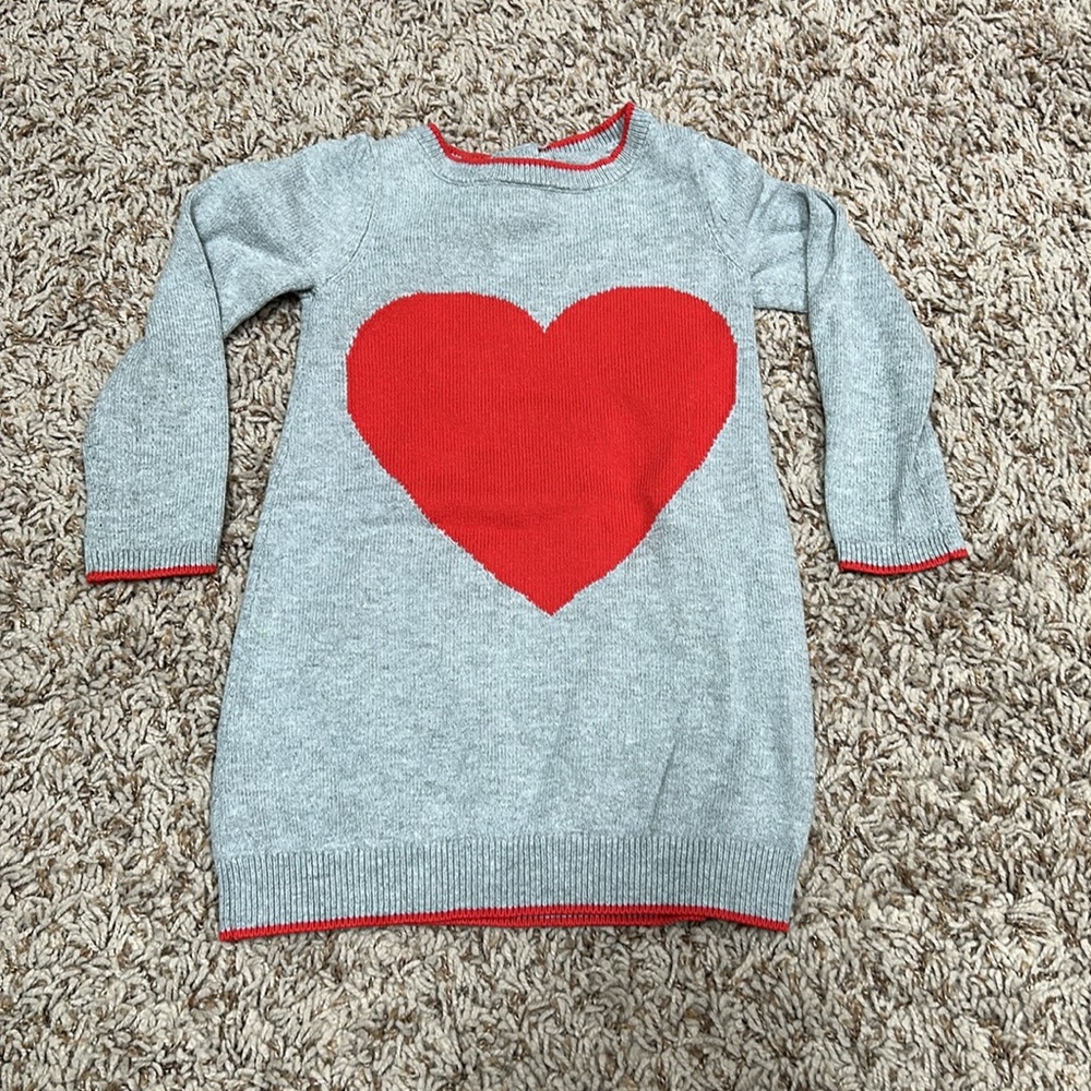 Gymboree Long Sleeve Heart Sweater Dress (Valentines outfit) ❤️